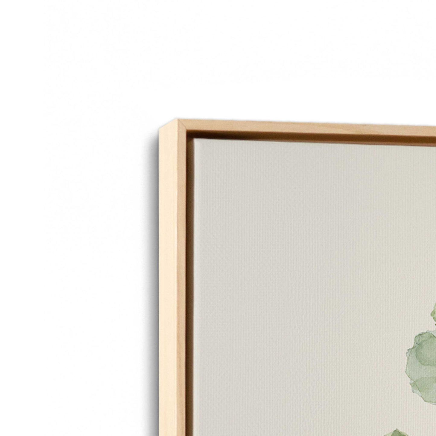 [Color:American Maple], Picture of art in a American Maple frame at an angle