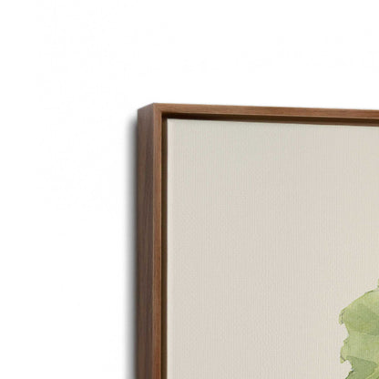 [Color:Walnut], Picture of art in a Walnut frame at an angle