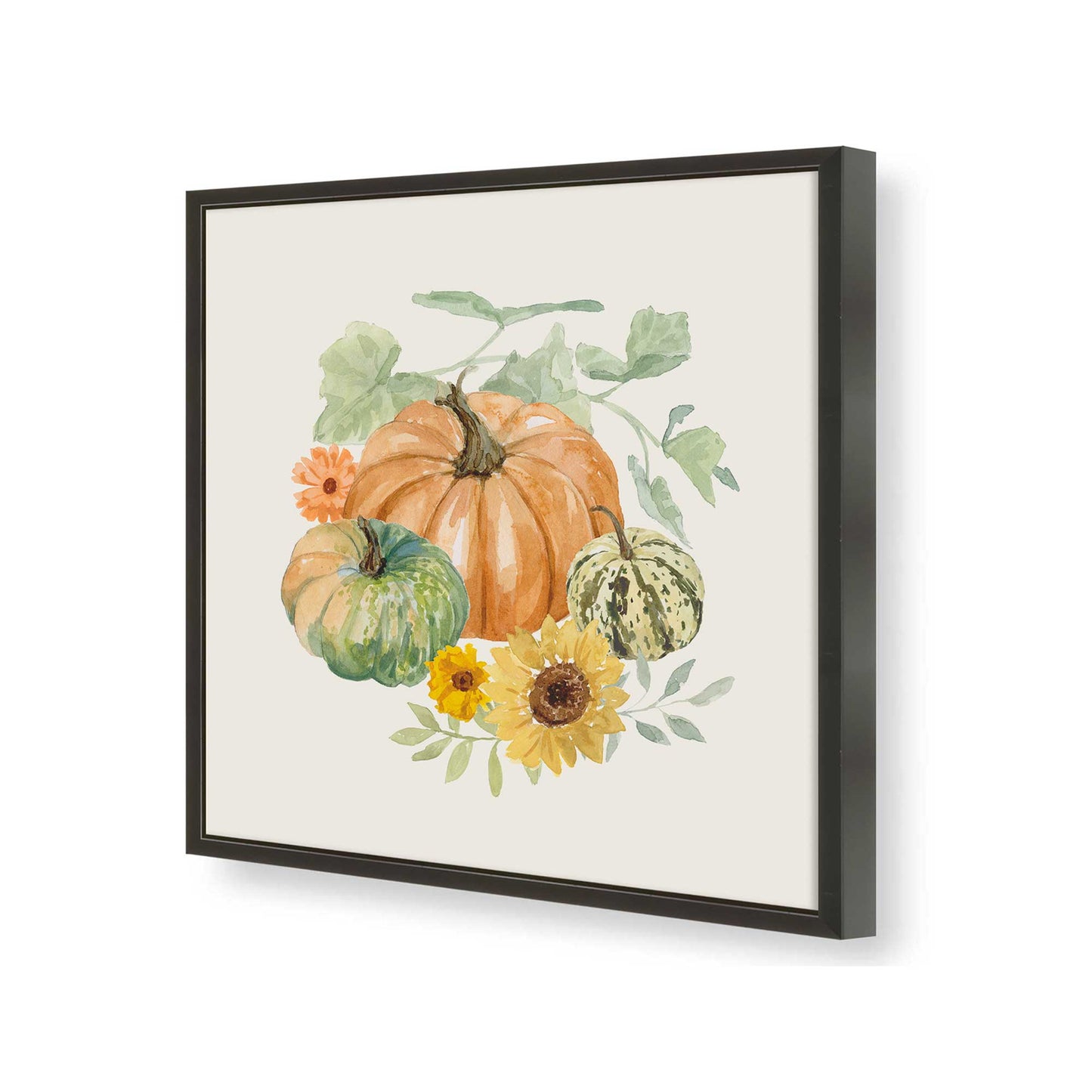 [Color:Satin Black], Picture of art in a Satin Black frame of the corner