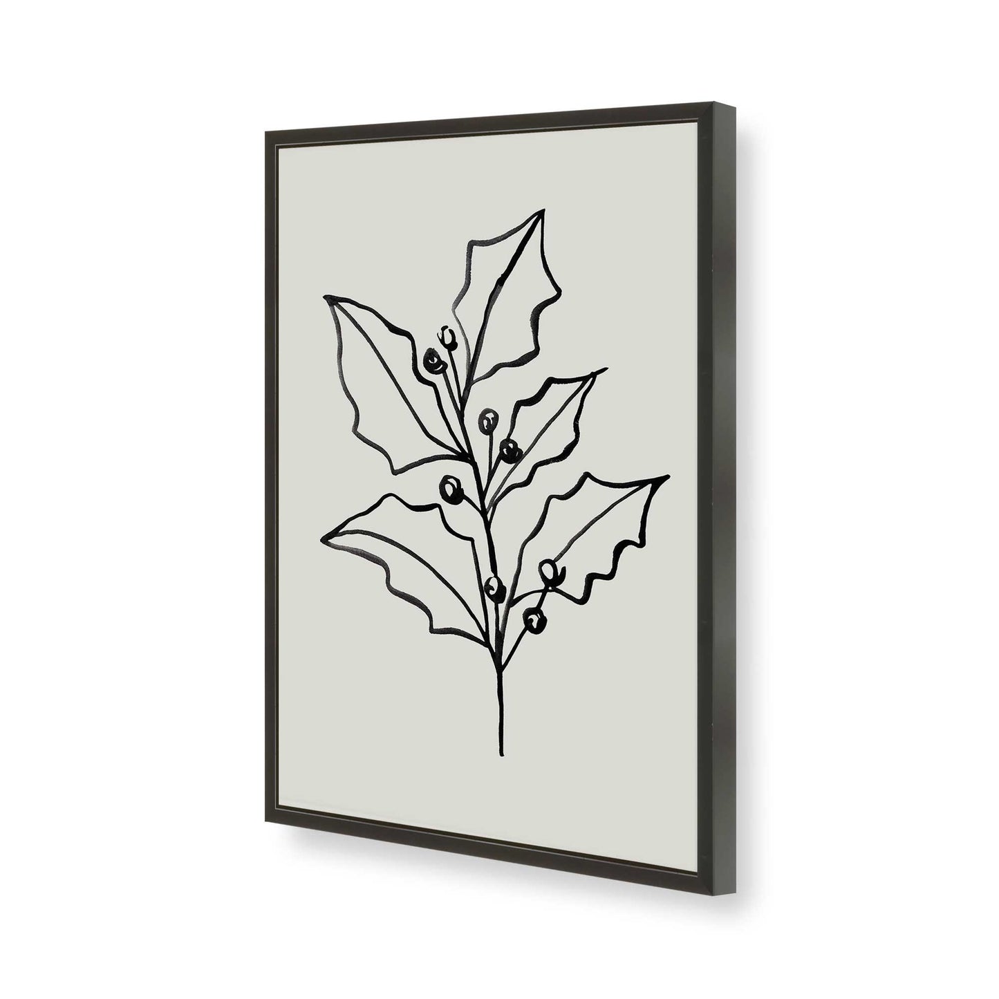 [Color:Satin Black], Picture of art in a Satin Black frame of the corner
