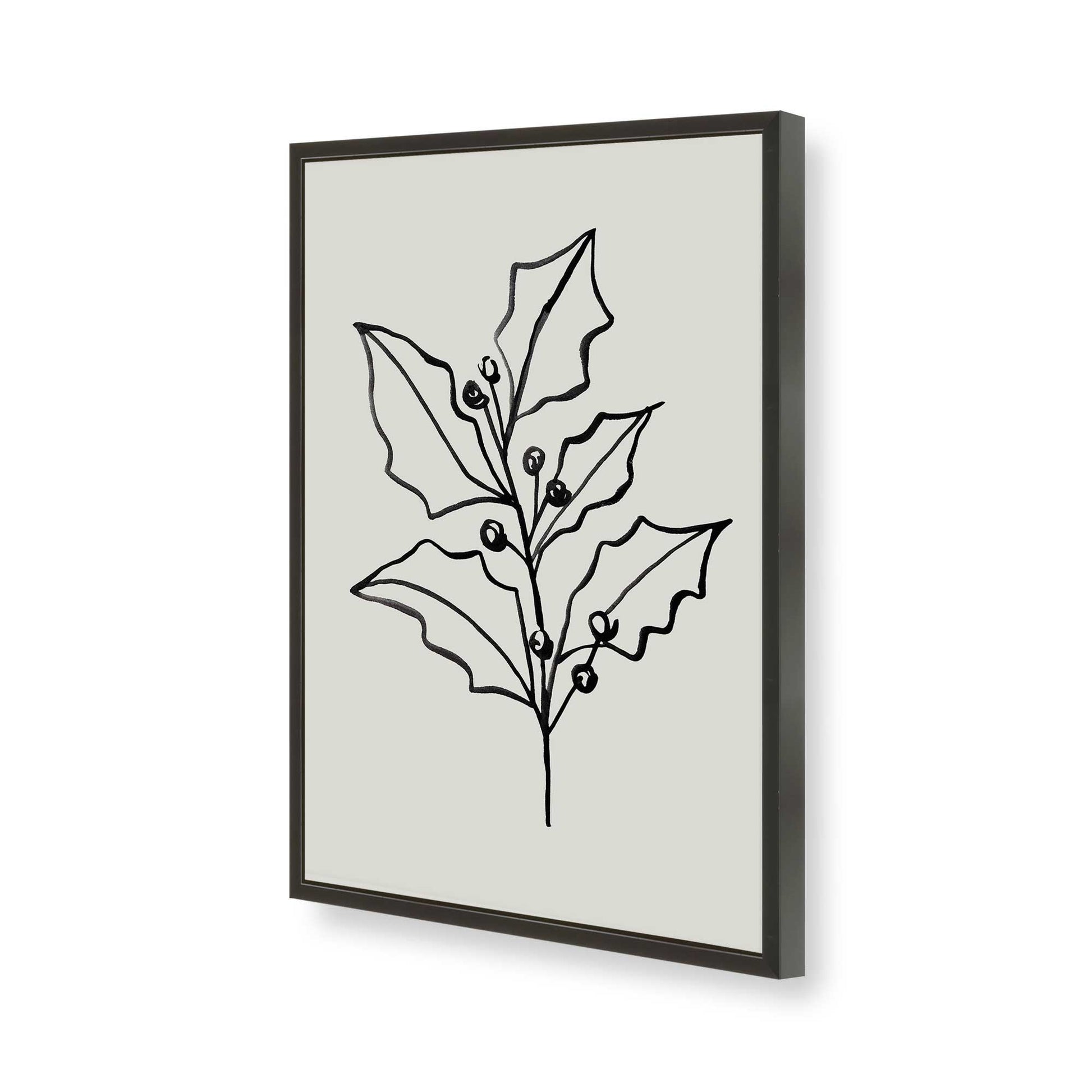 [Color:Satin Black], Picture of art in a Satin Black frame of the corner