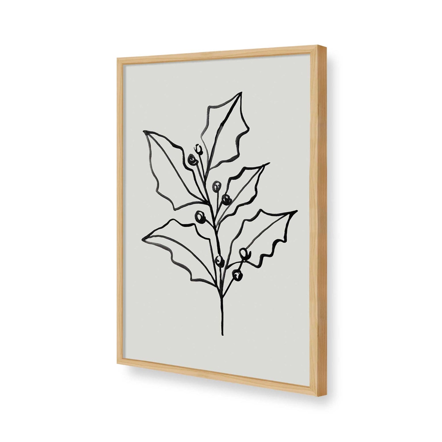 [Color:American Maple], Picture of art in a American Maple frame of the corner