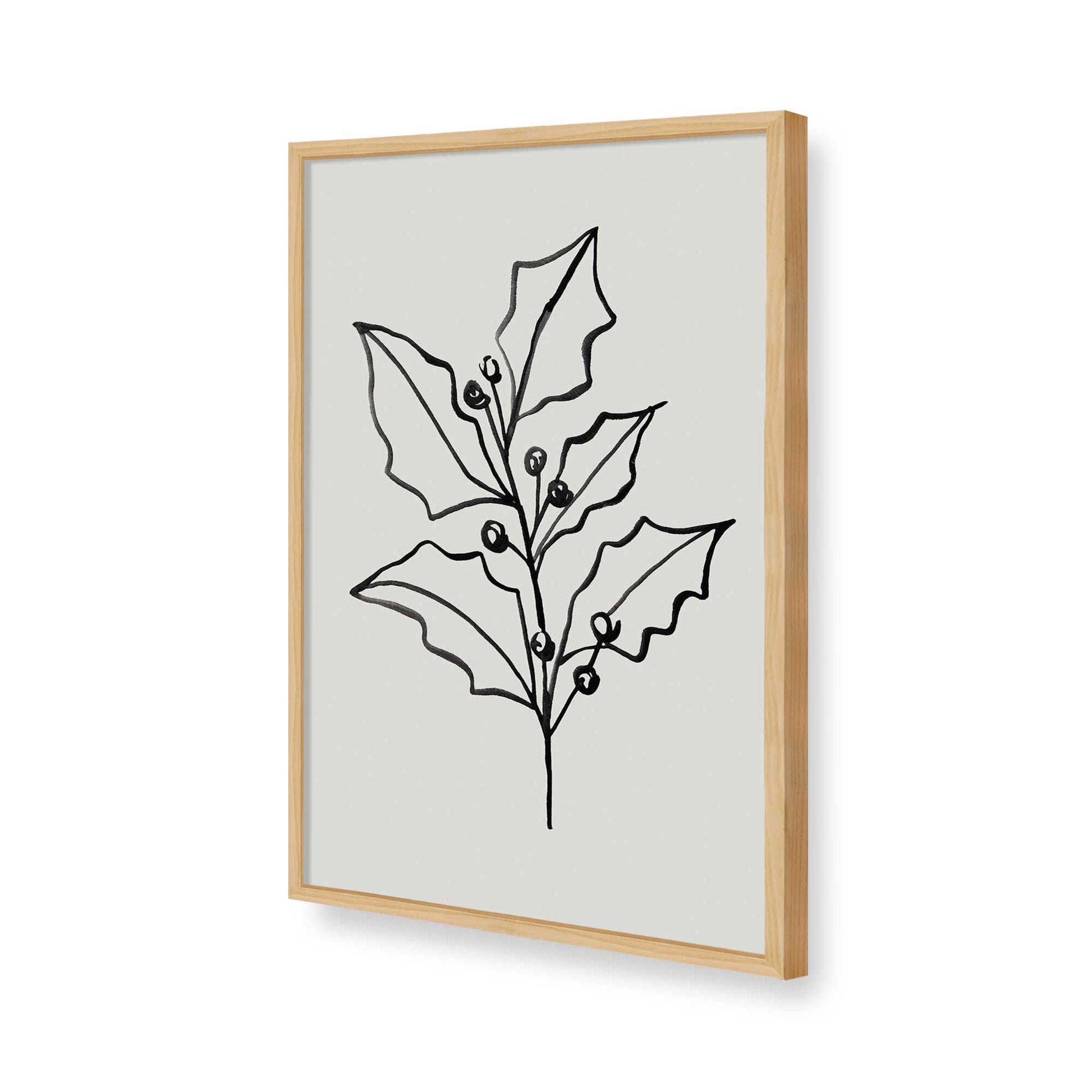 [Color:American Maple], Picture of art in a American Maple frame of the corner