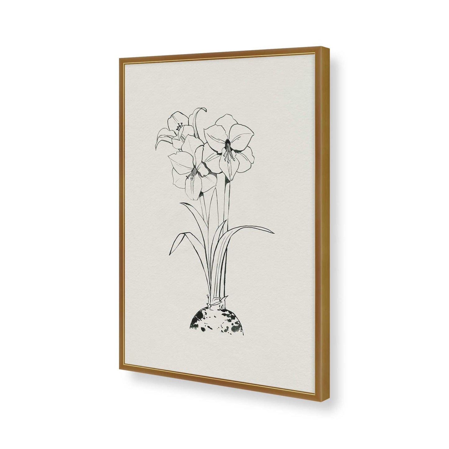 [Color:Polished Gold], Picture of art in a Polished Gold frame of the corner