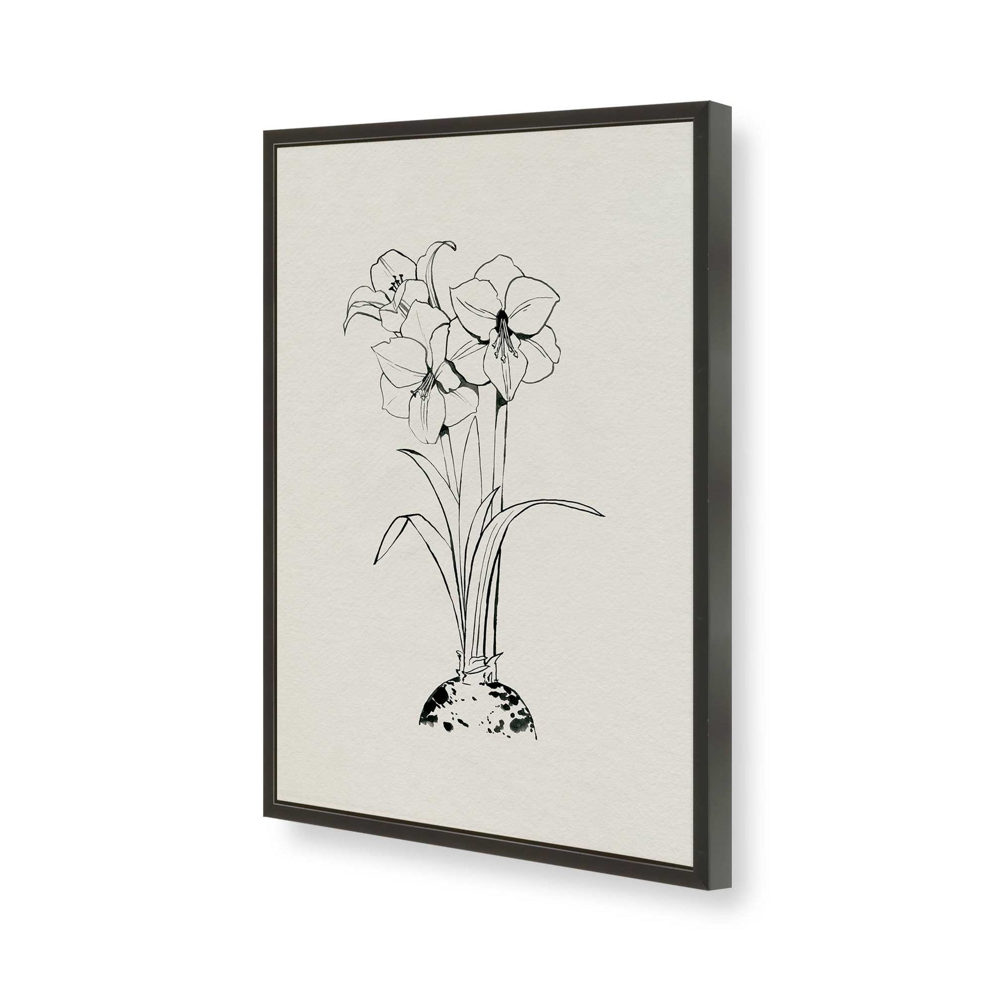 [Color:Satin Black], Picture of art in a Satin Black frame of the corner