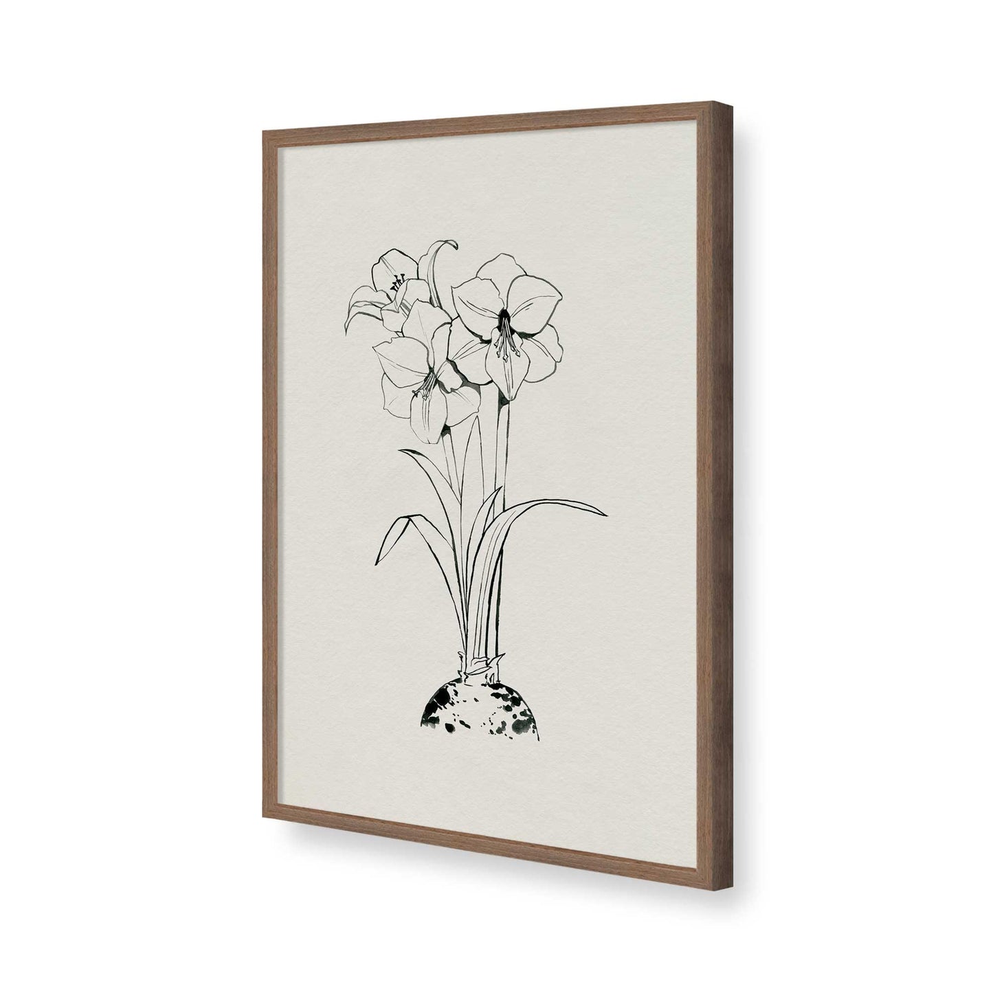 [Color:Walnut], Picture of art in a Walnut frame of the corner