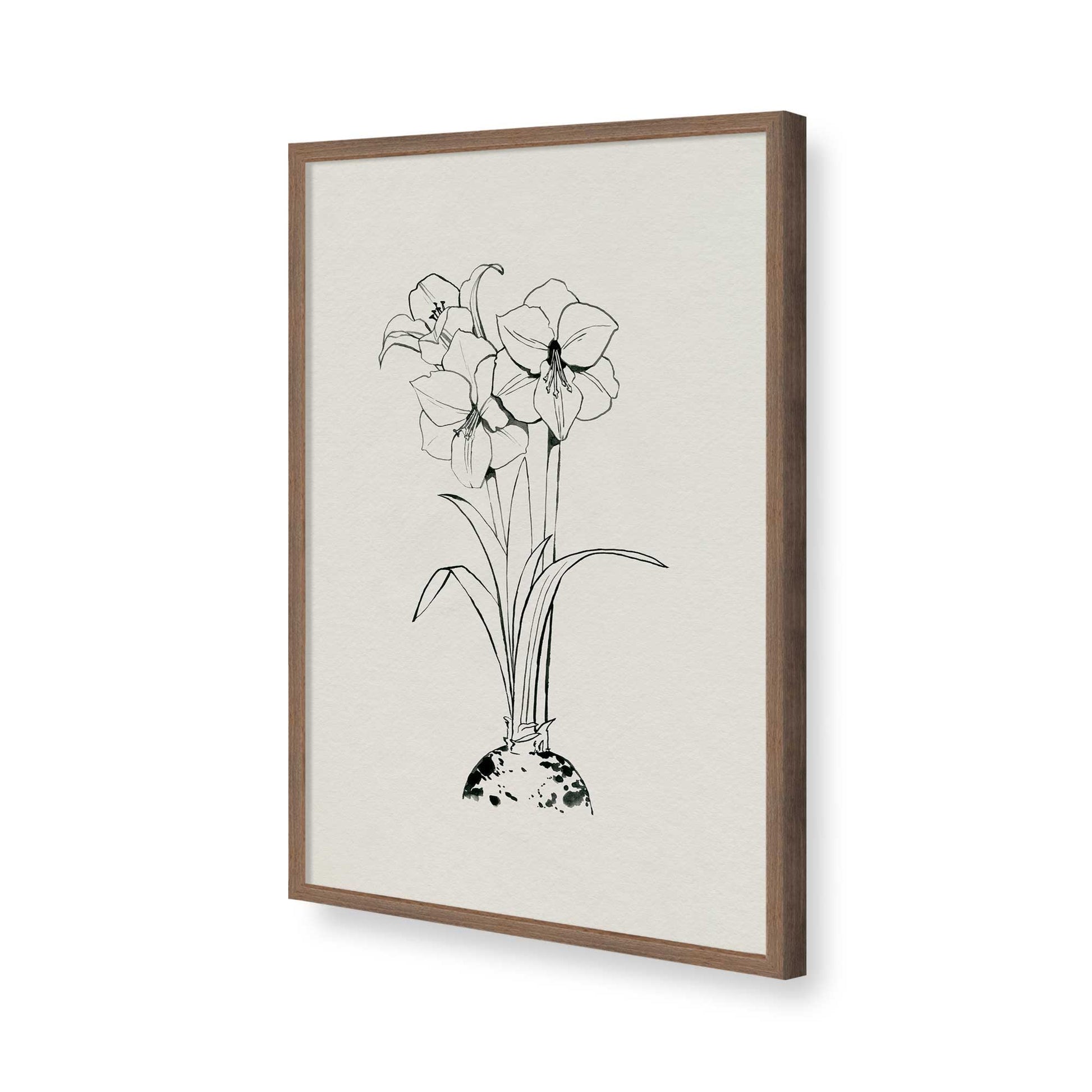 [Color:Walnut], Picture of art in a Walnut frame of the corner