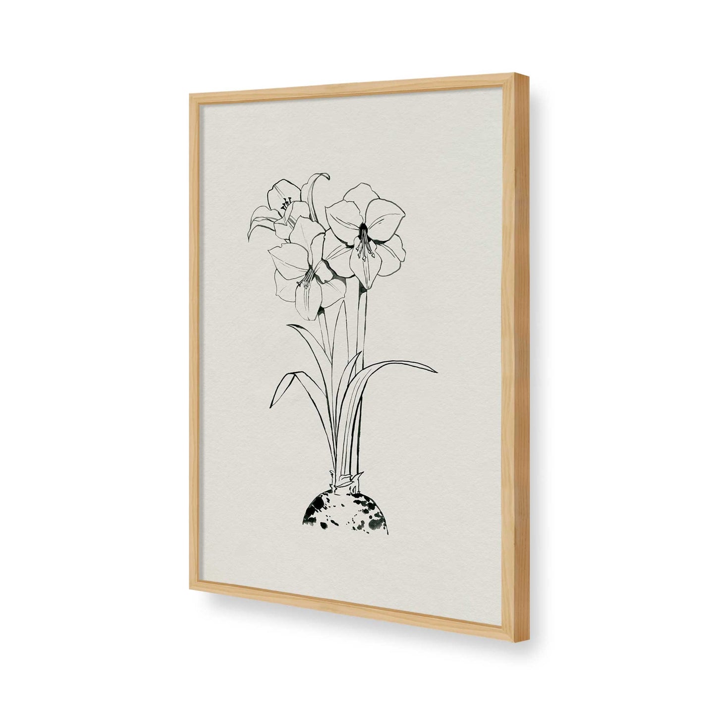 [Color:American Maple], Picture of art in a American Maple frame of the corner