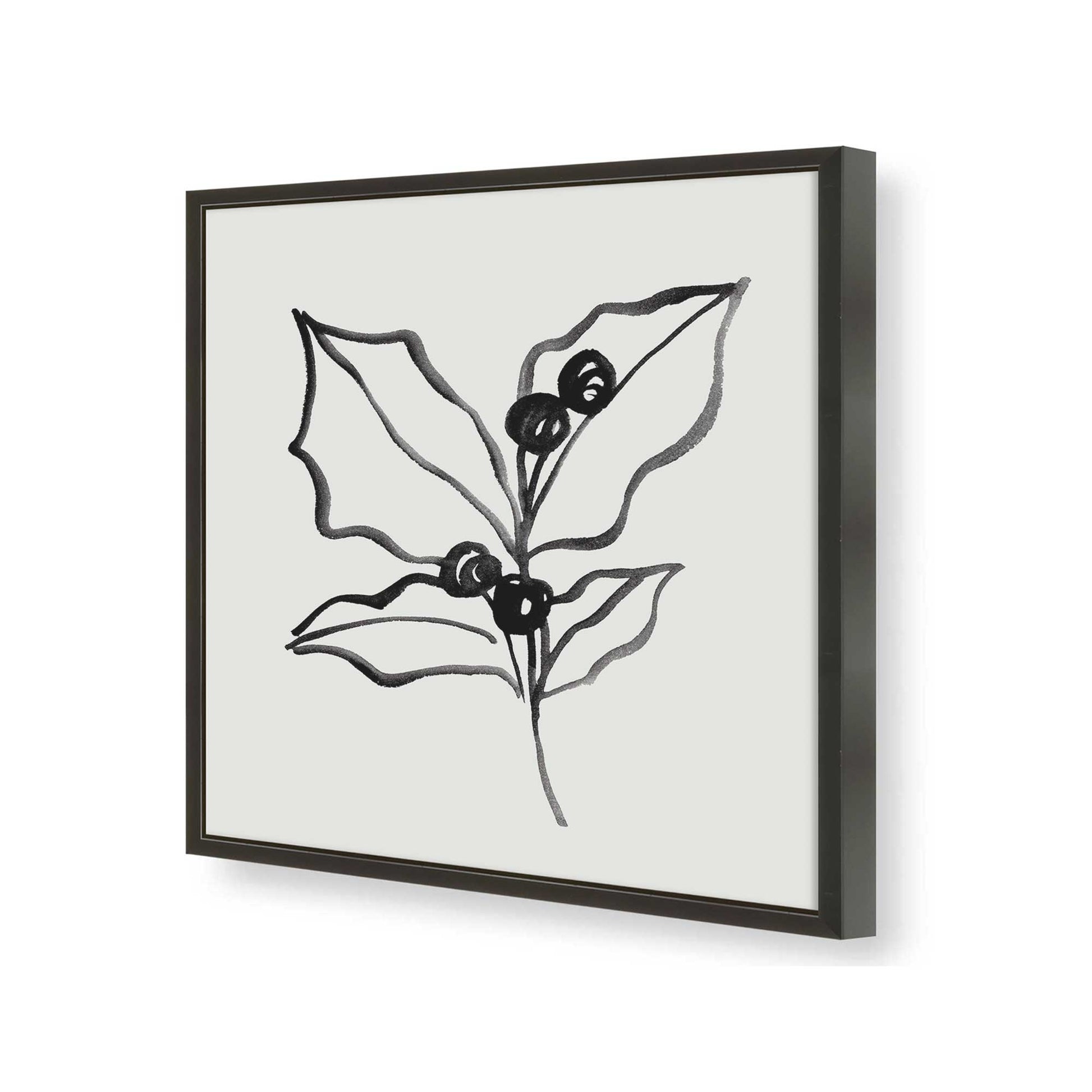 [Color:Satin Black], Picture of art in a Satin Black frame of the corner
