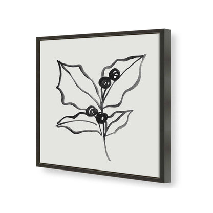 [Color:Satin Black], Picture of art in a Satin Black frame of the corner