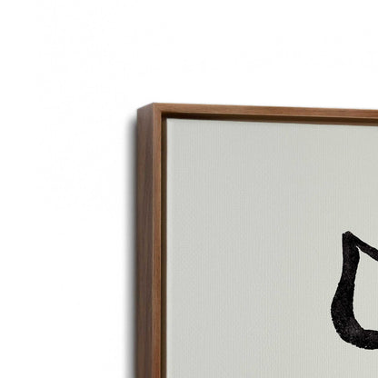 [Color:Walnut], Picture of art in a Walnut frame at an angle