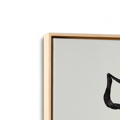 [Color:American Maple], Picture of art in a American Maple frame at an angle