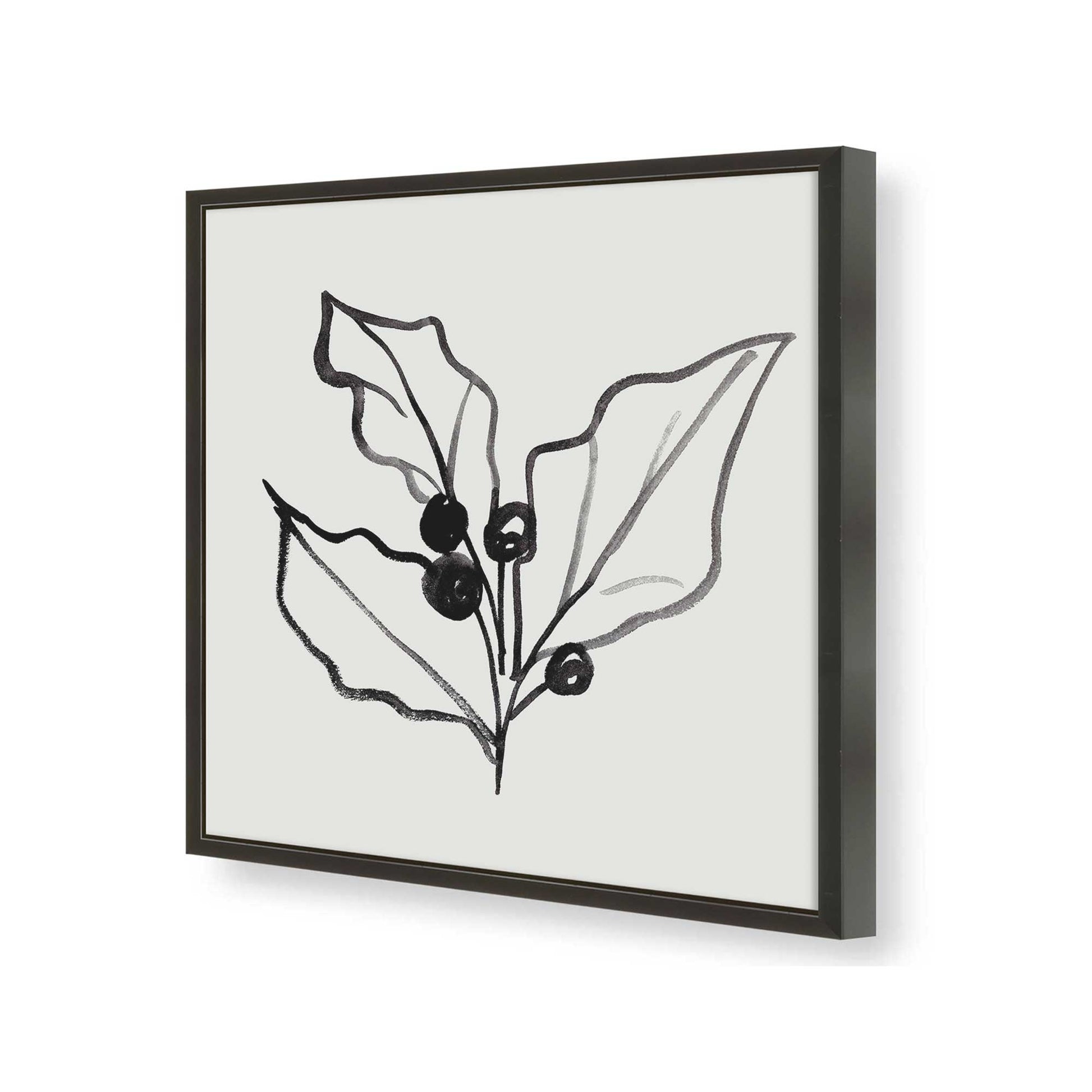 [Color:Satin Black], Picture of art in a Satin Black frame of the corner