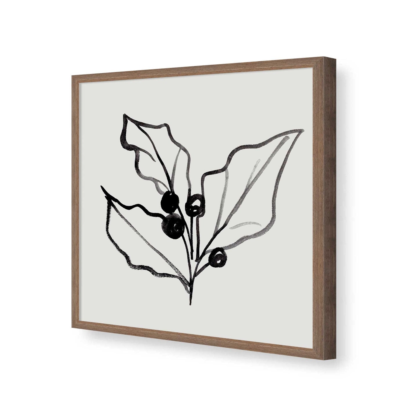 [Color:Walnut], Picture of art in a Walnut frame of the corner