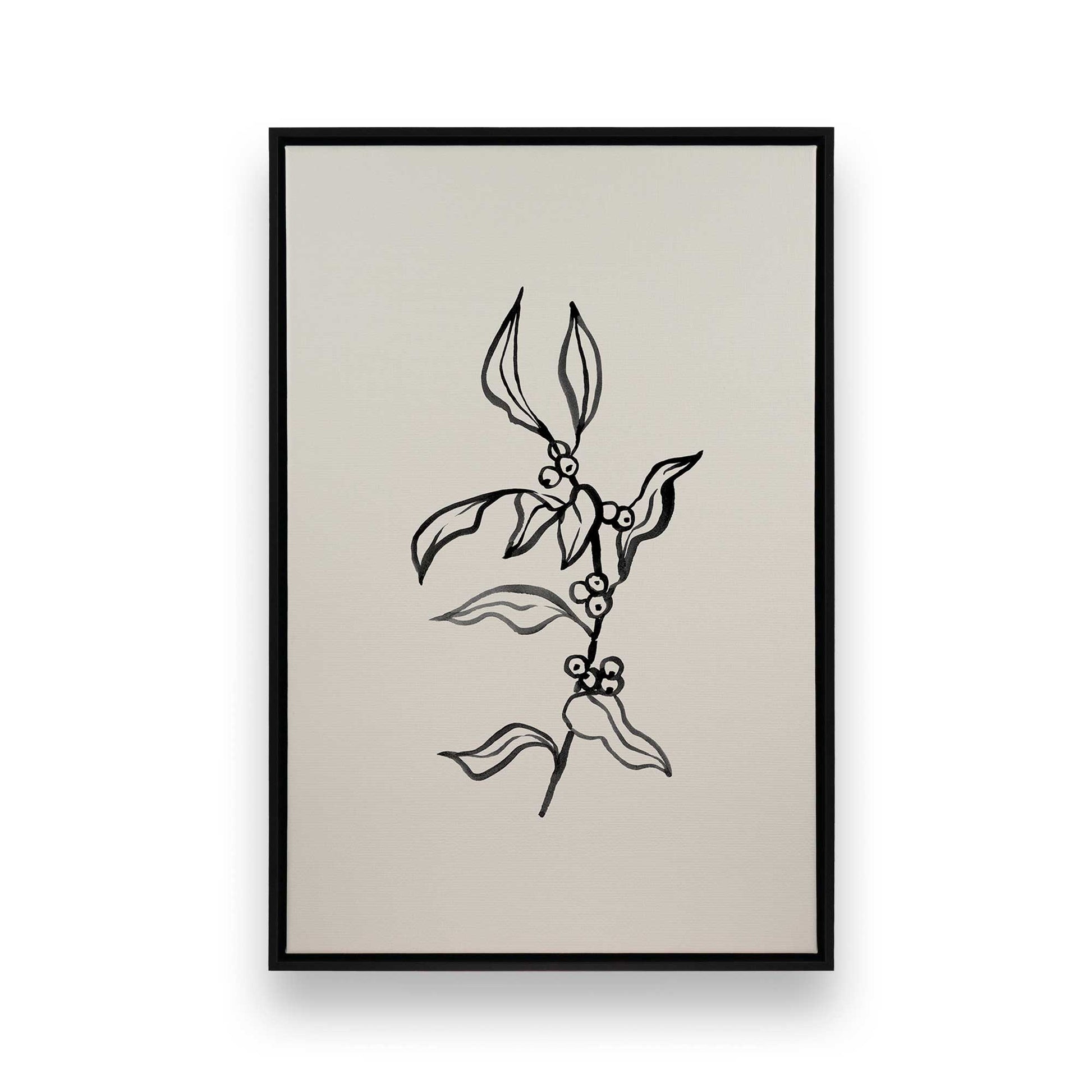 [Color:Satin Black], Picture of art in a Satin Black frame