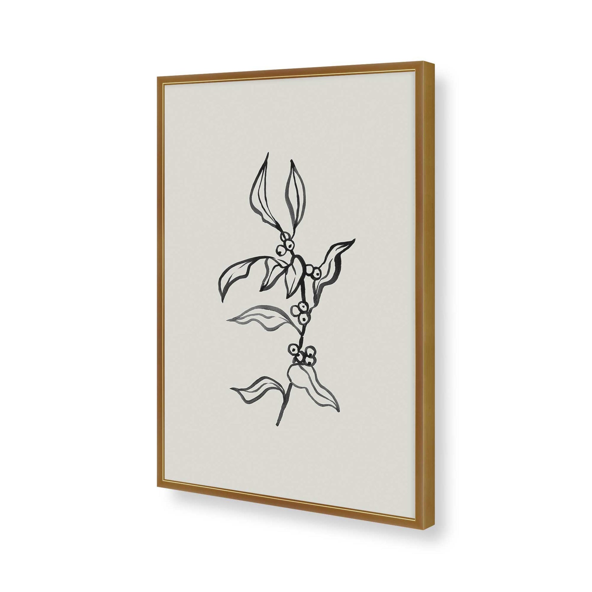 [Color:Polished Gold], Picture of art in a Polished Gold frame of the corner