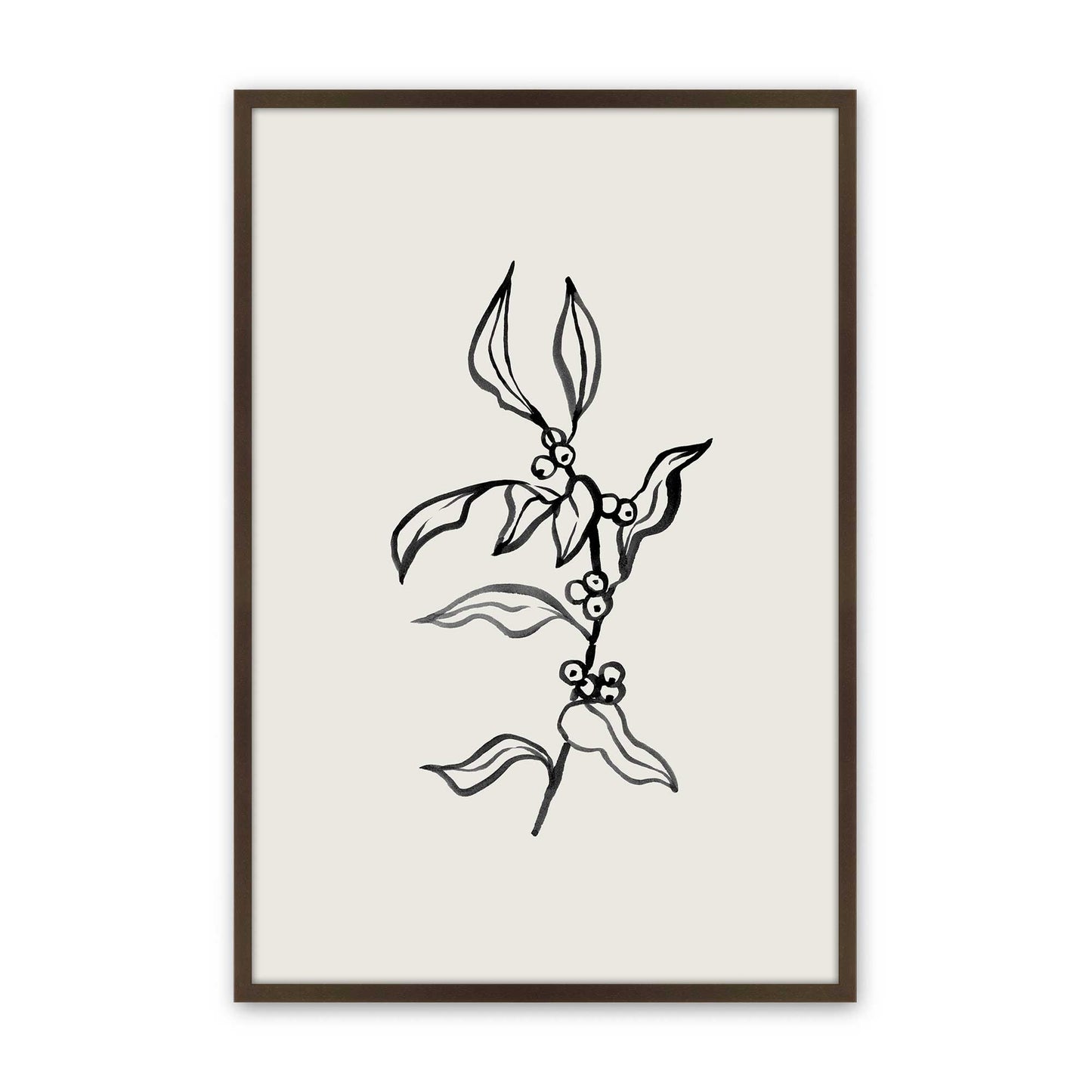 [Color:Brown], Picture of art in a Brown frame