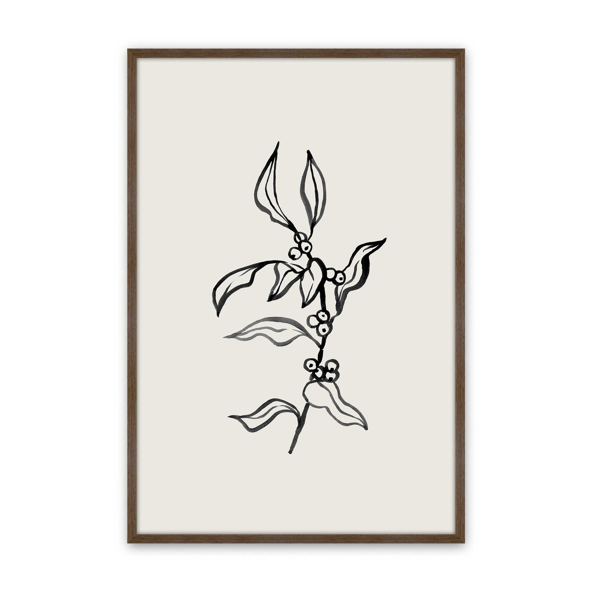 [Color:Walnut], Picture of art in a Walnut frame