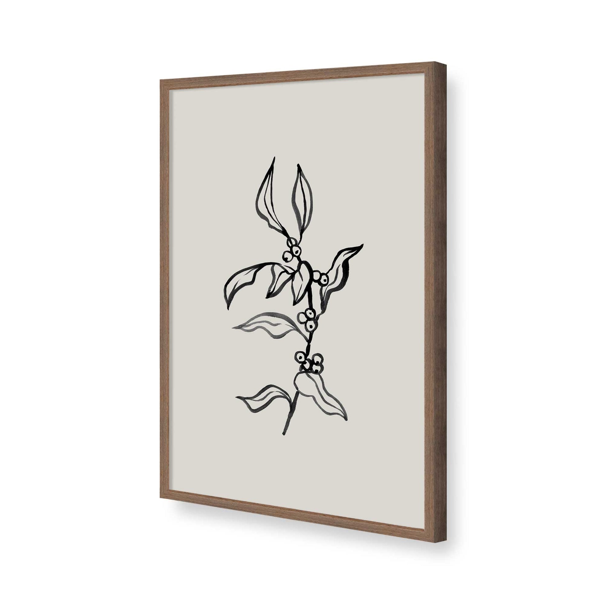 [Color:Walnut], Picture of art in a Walnut frame of the corner