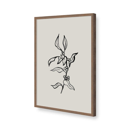 [Color:Walnut], Picture of art in a Walnut frame of the corner