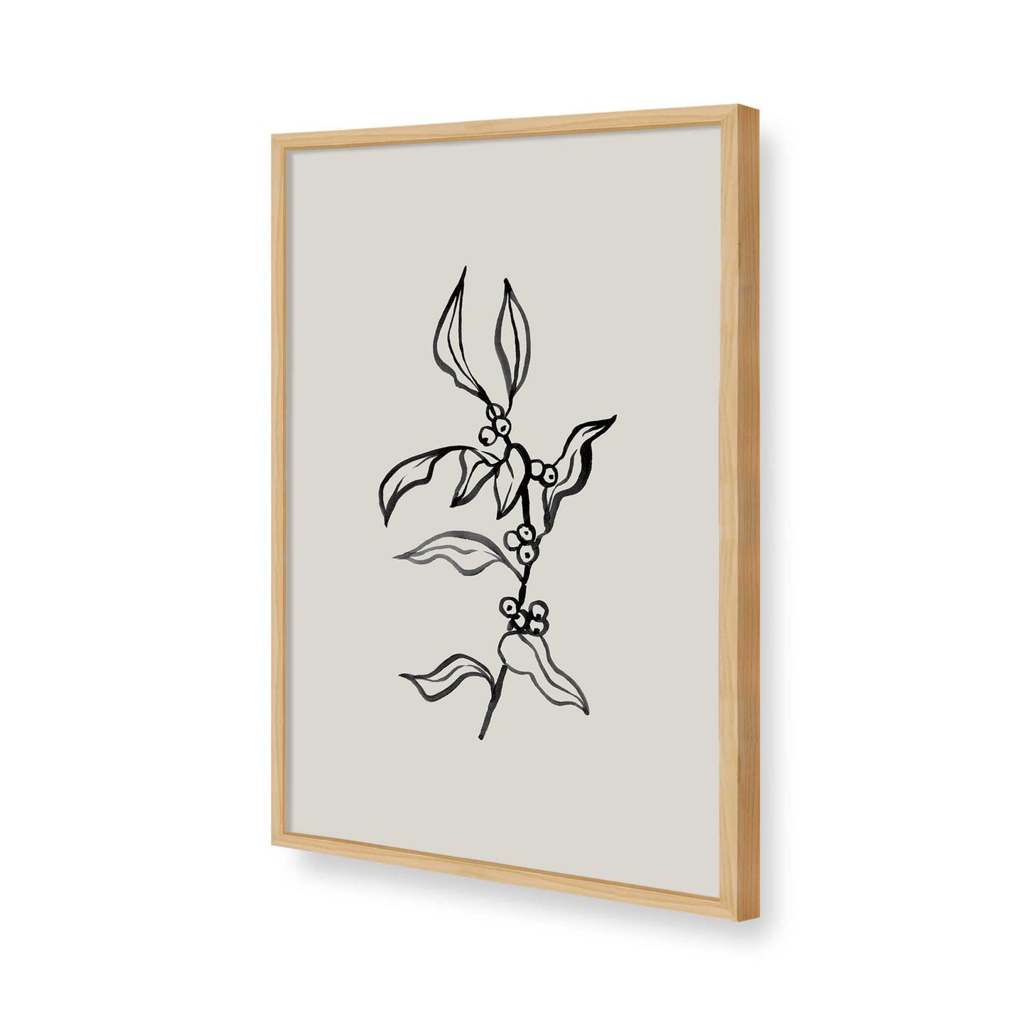 [Color:American Maple], Picture of art in a American Maple frame of the corner