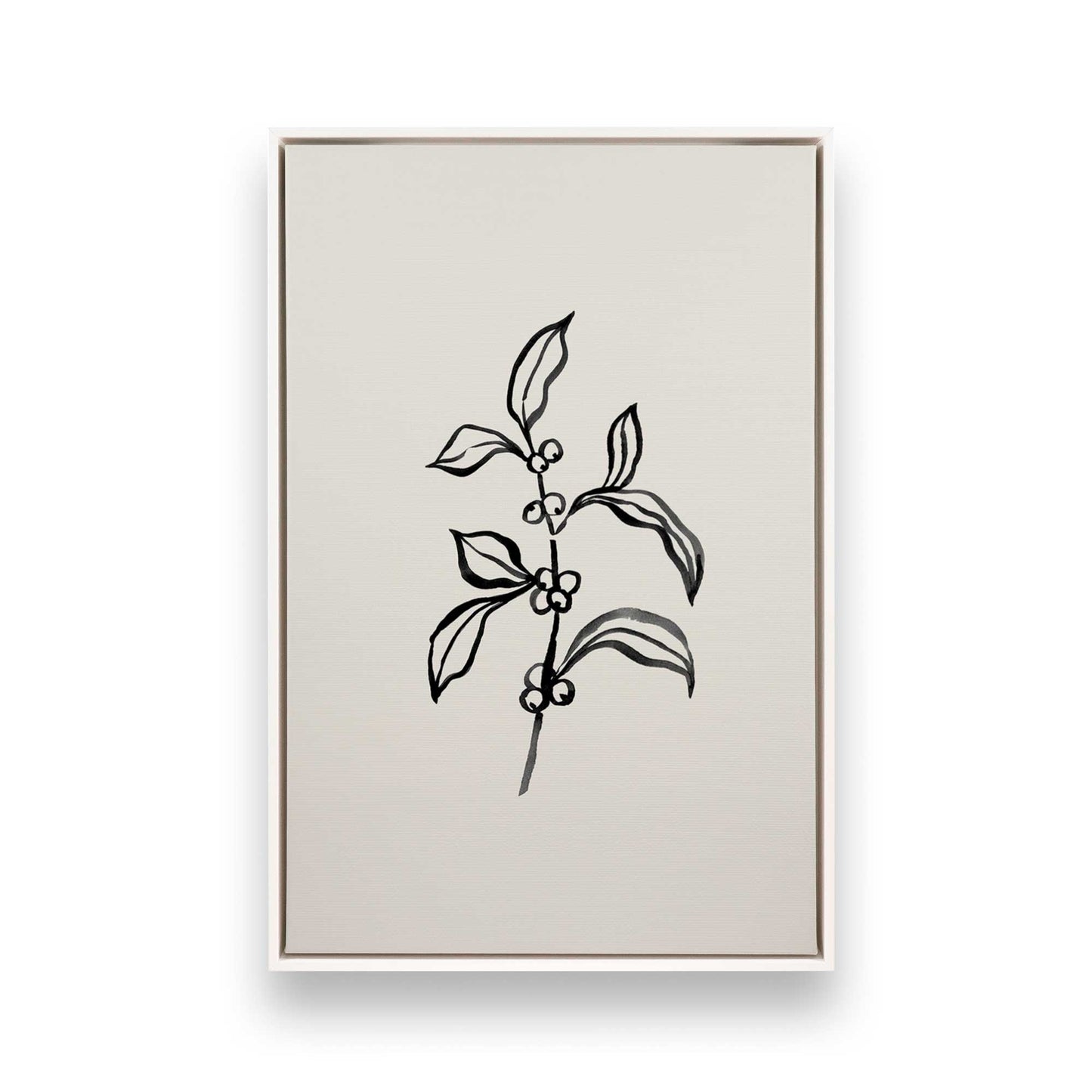 [Color:Opaque White], Picture of art in a White frame