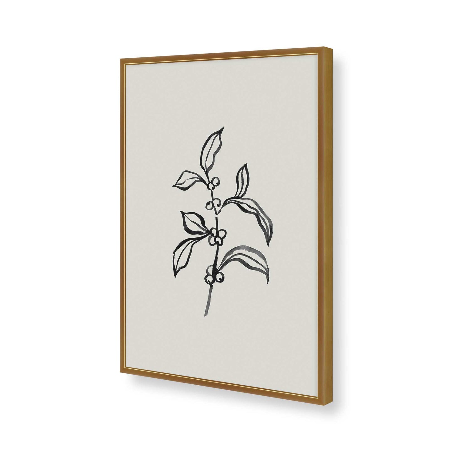 [Color:Polished Gold], Picture of art in a Polished Gold frame of the corner