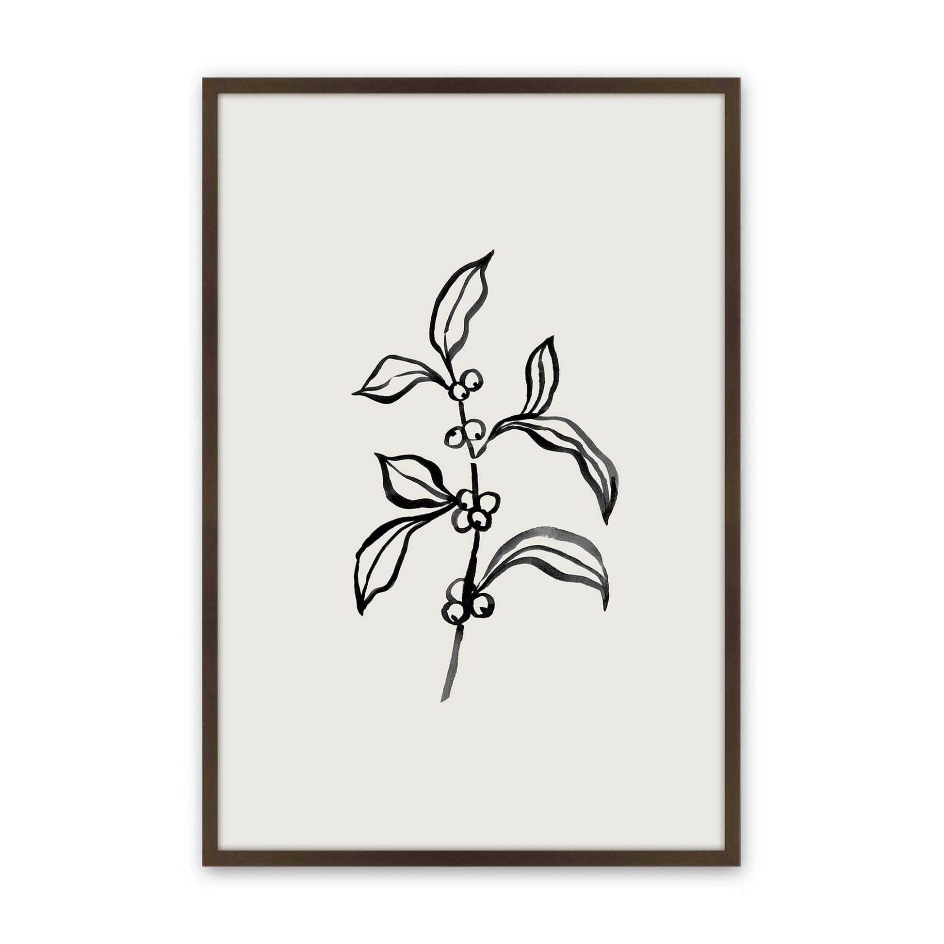 [Color:Brown], Picture of art in a Brown frame