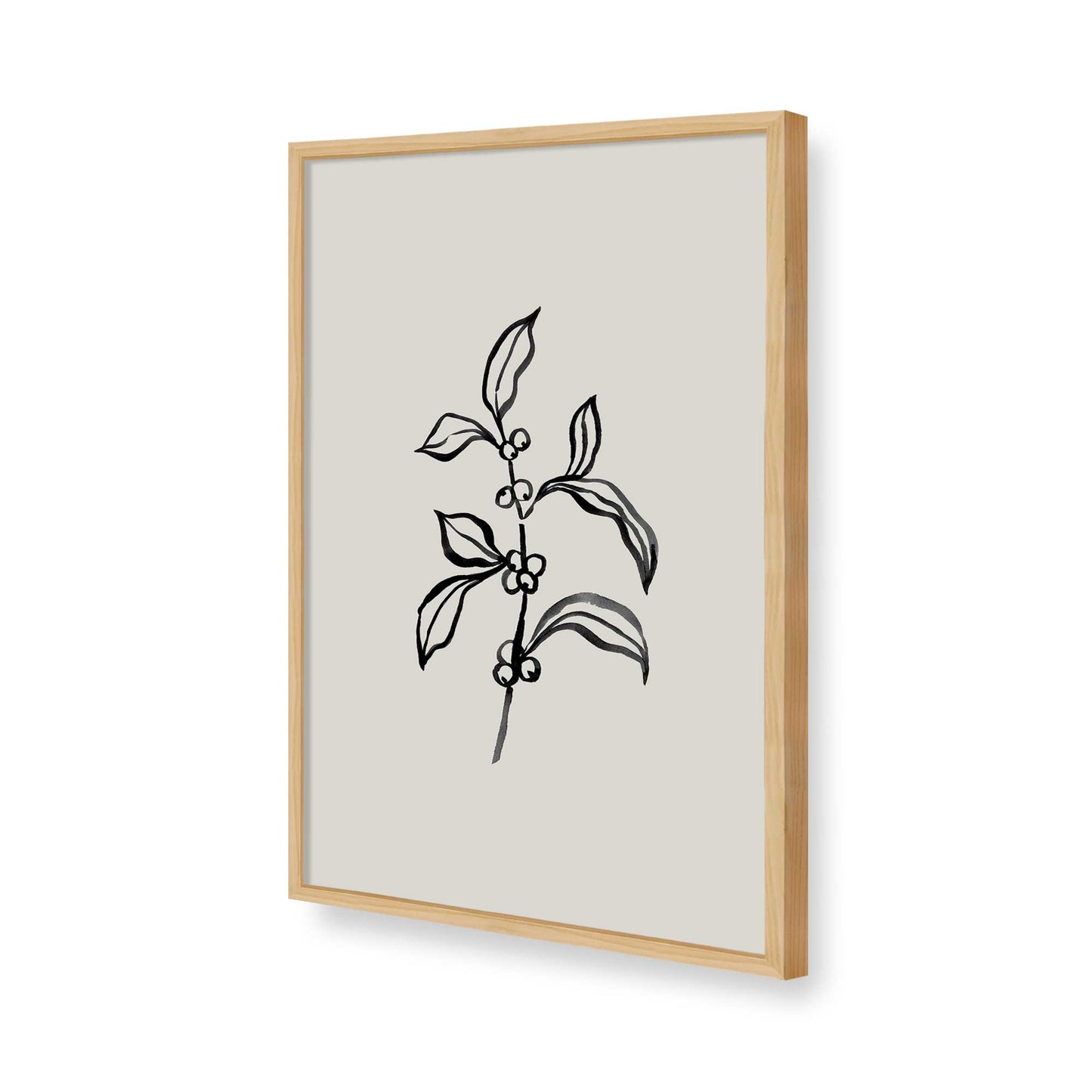 [Color:American Maple], Picture of art in a American Maple frame of the corner