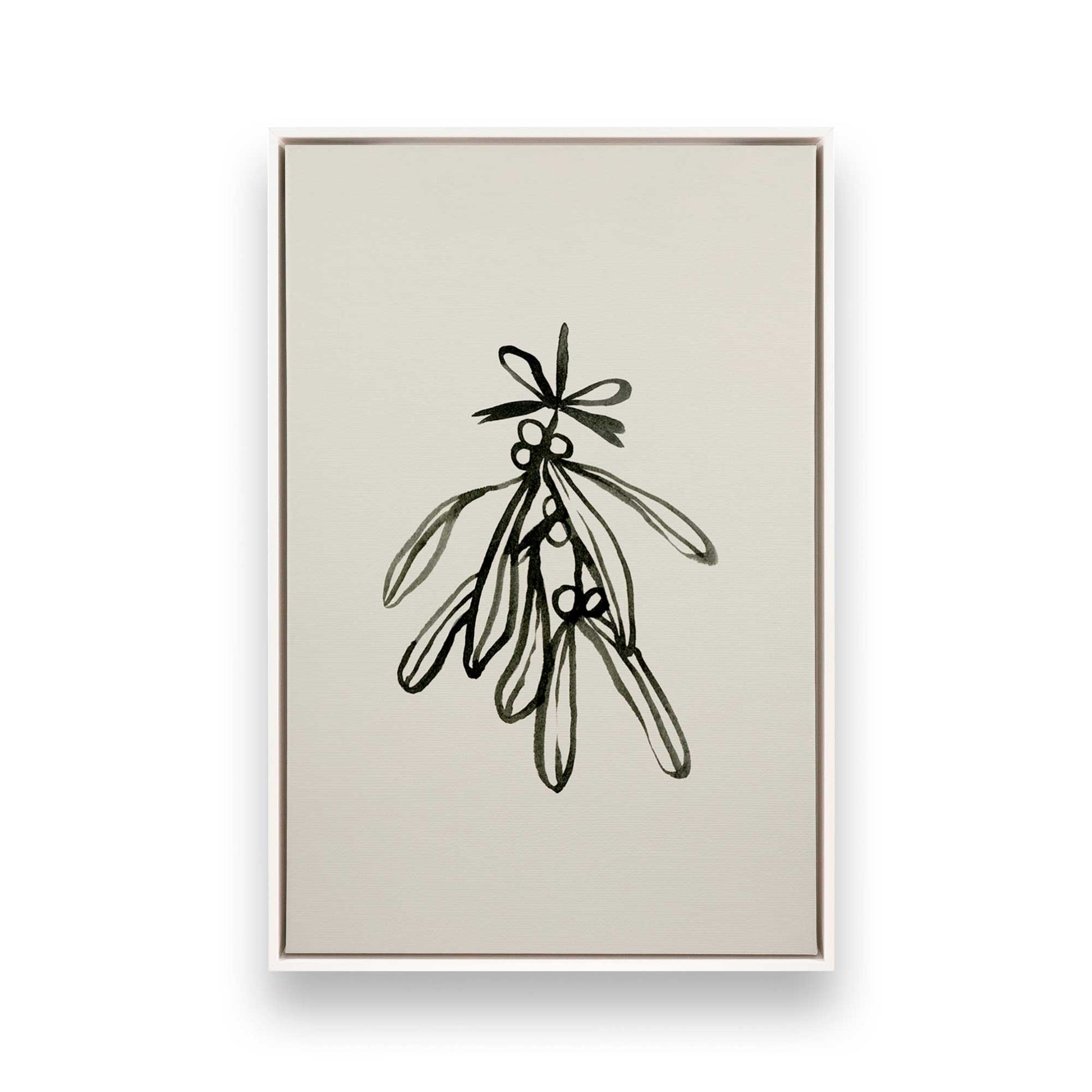 [Color:Opaque White], Picture of art in a White frame