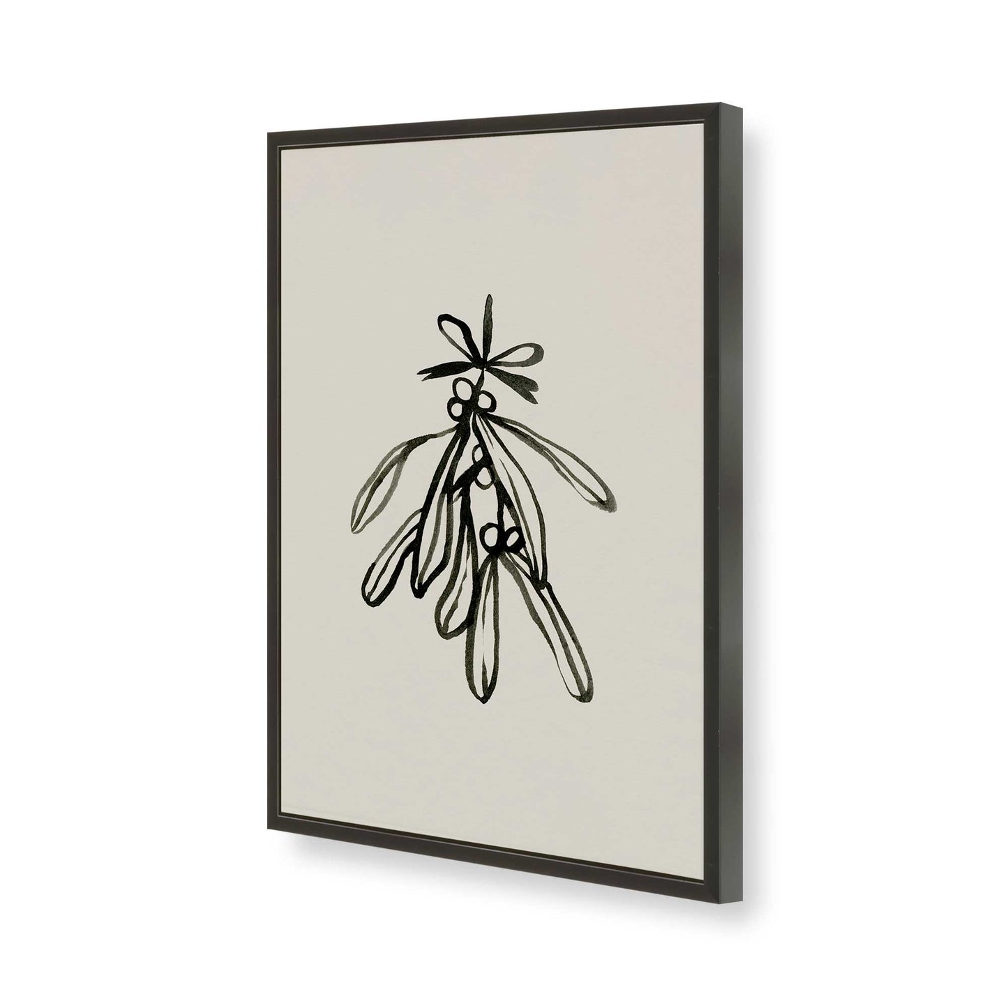 [Color:Satin Black], Picture of art in a Satin Black frame of the corner