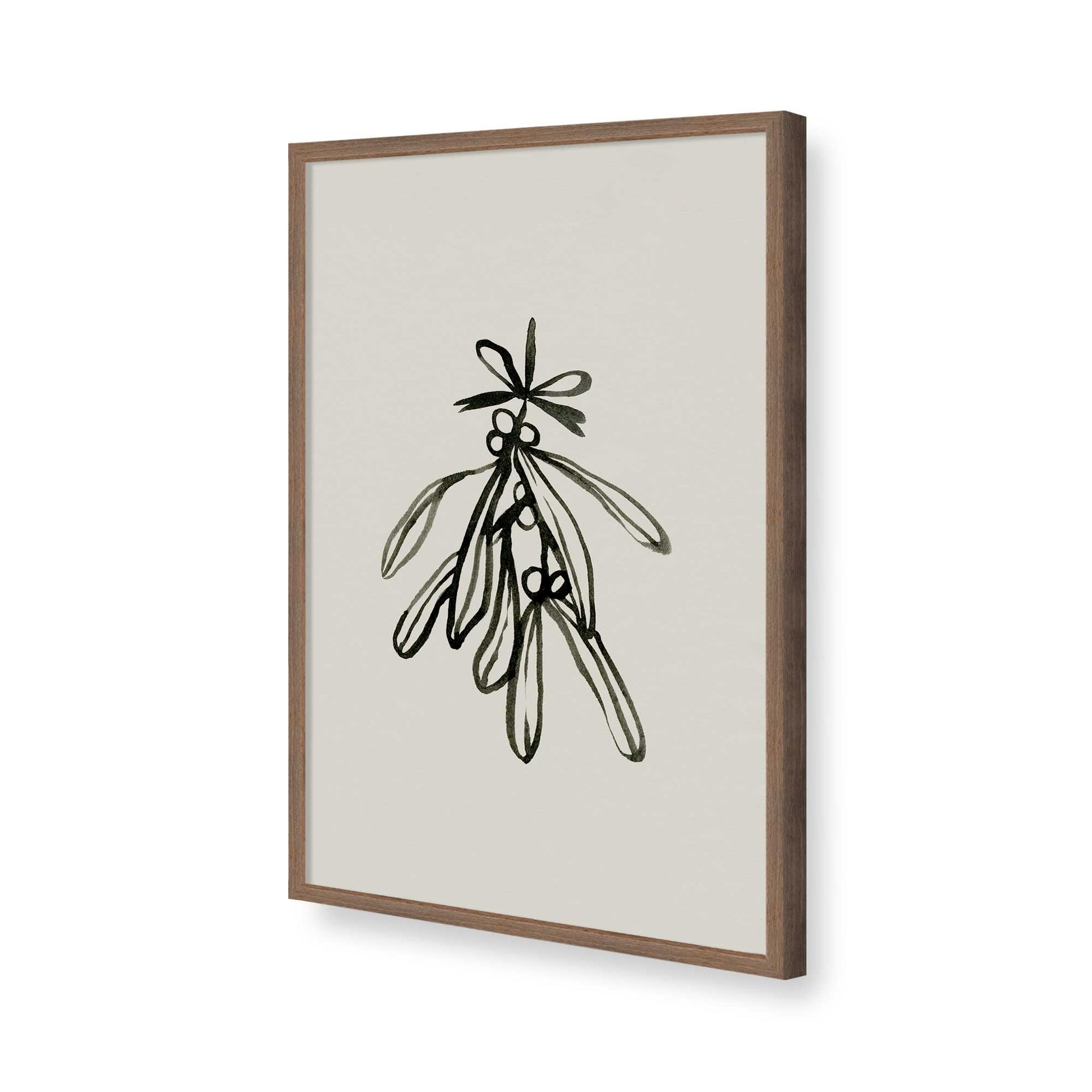 [Color:Walnut], Picture of art in a Walnut frame of the corner