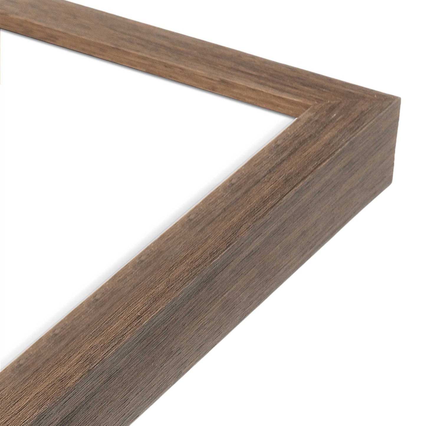 [Color:Walnut], Picture of art in a Walnut frame at an angle