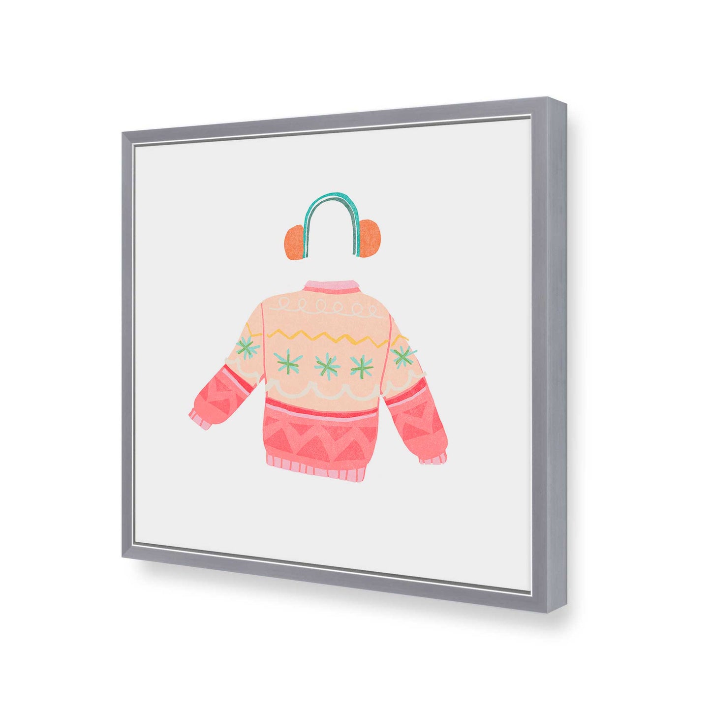 [Color:Polished Chrome], Picture of art in a Polished Chrome frame of the corner