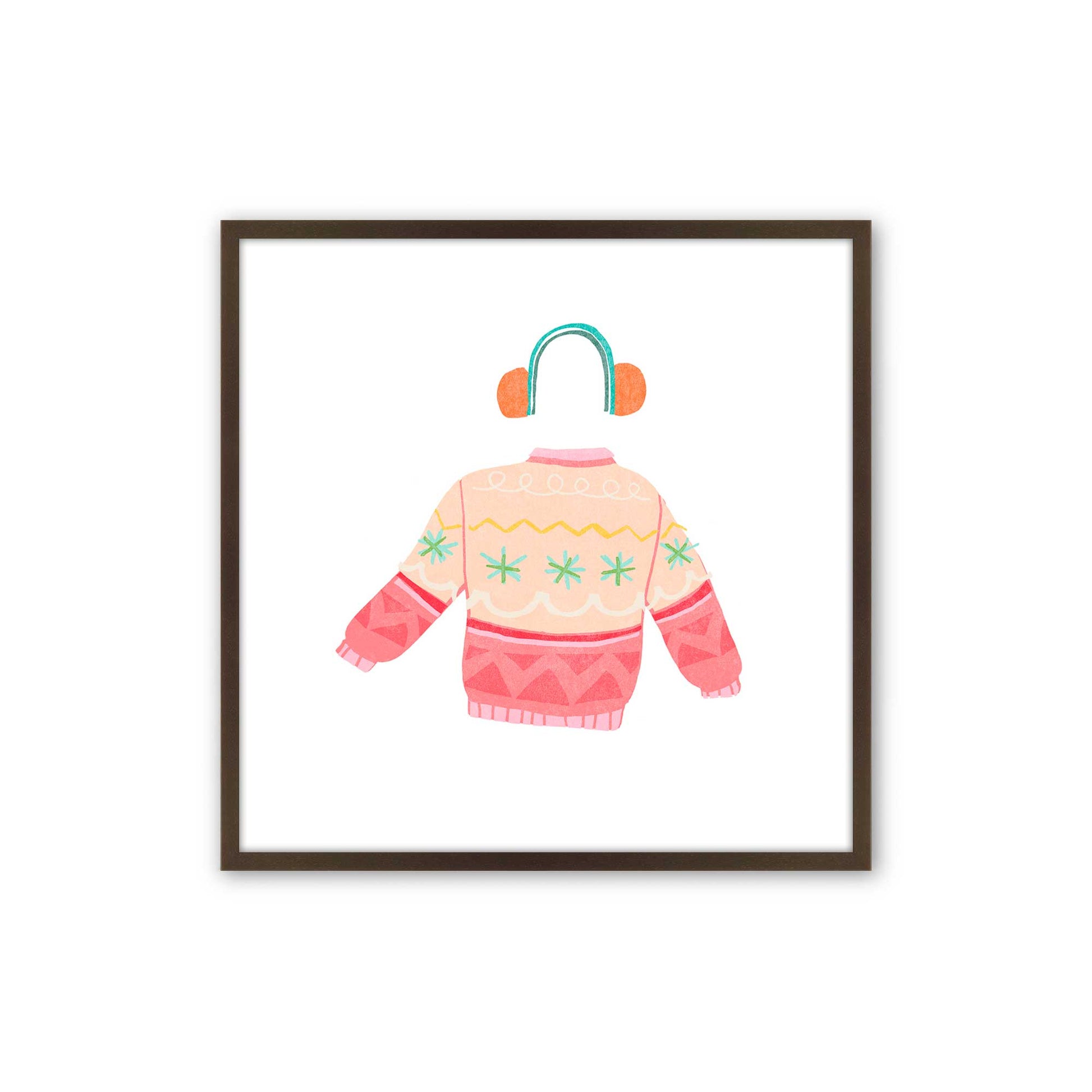 [Color:Belvinder Brown], Picture of art in a Belvinder Brown frame