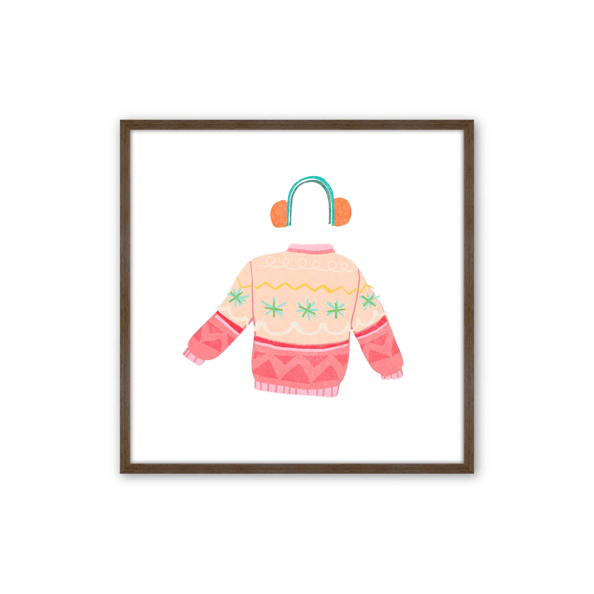 [Color:Walnut], Picture of art in a Walnut frame