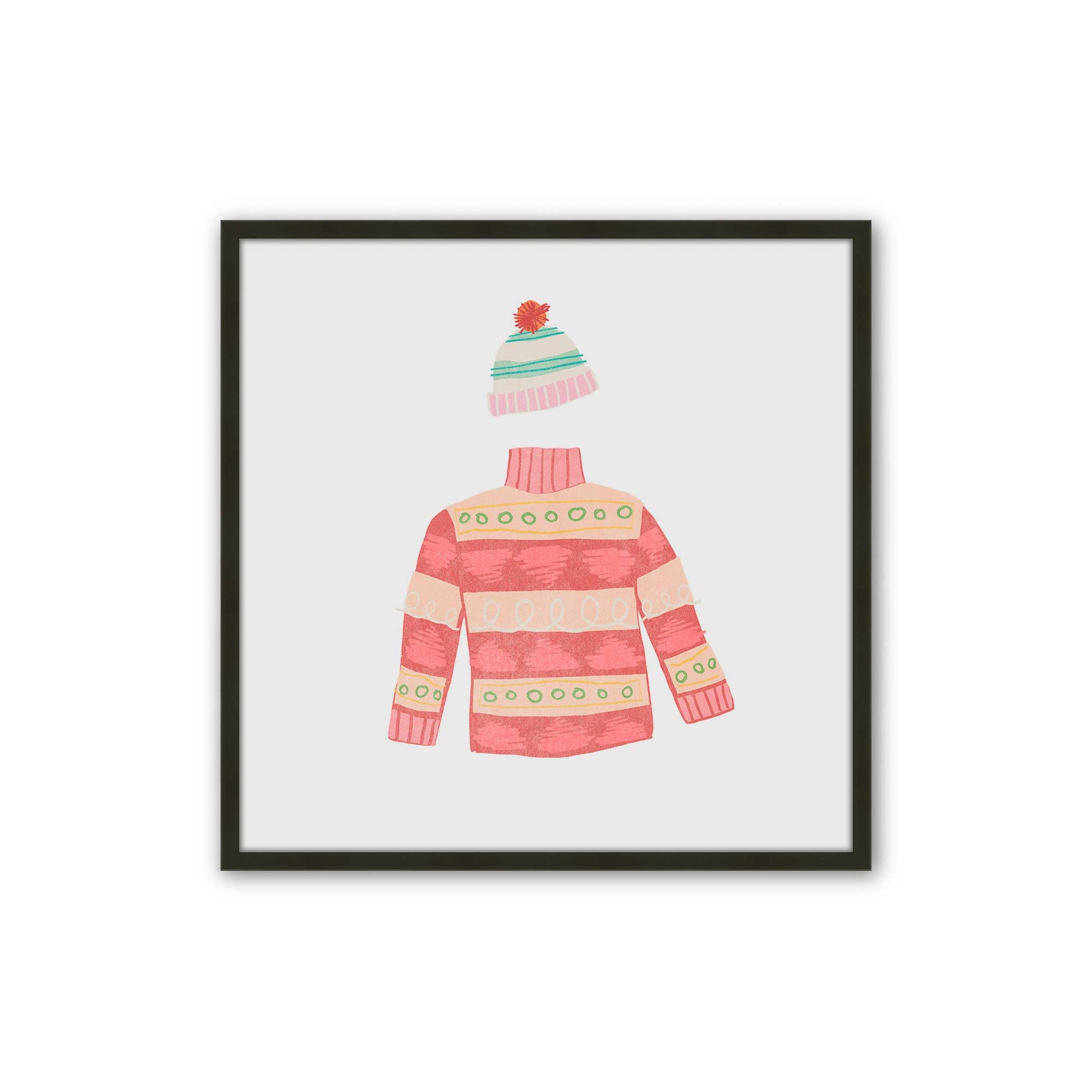 [Color:Satin Black], Picture of art in a Satin Black frame