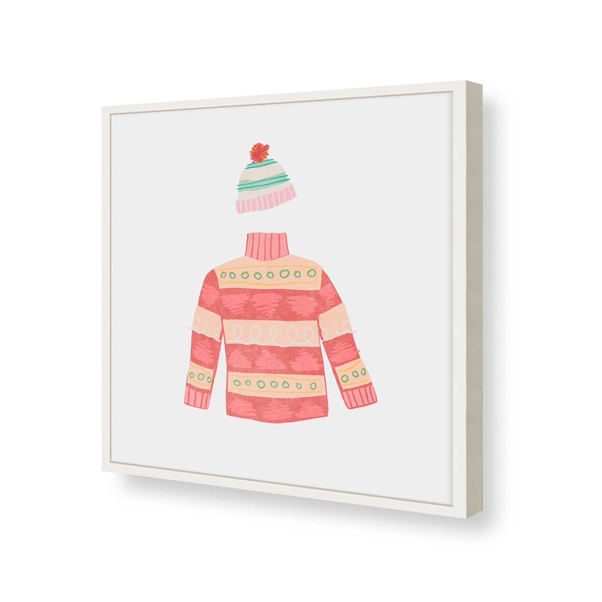 [Color:Opaque White], Picture of art in a Opaque White frame of the corner