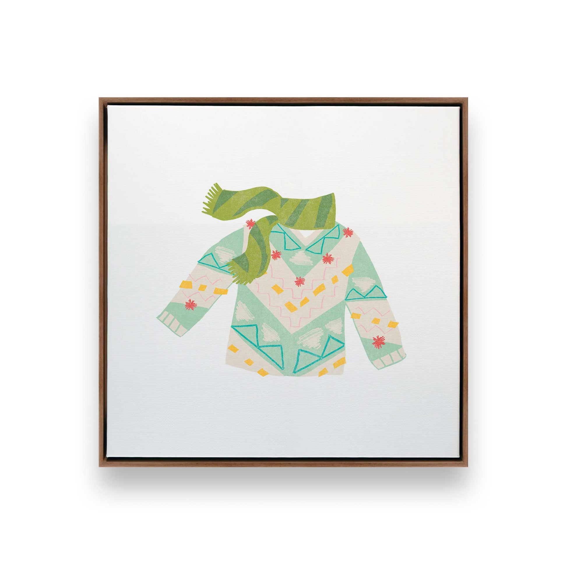 [Color:Walnut], Picture of art in a Walnut frame