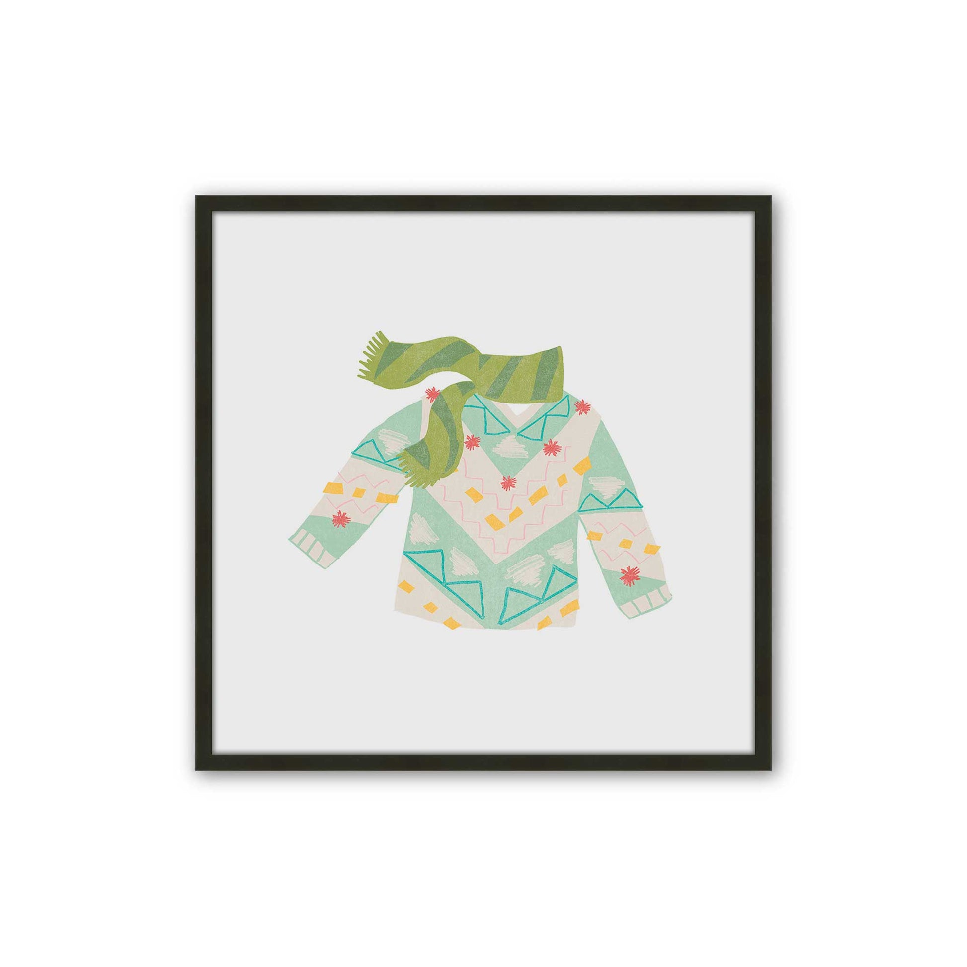 [Color:Satin Black], Picture of art in a Satin Black frame