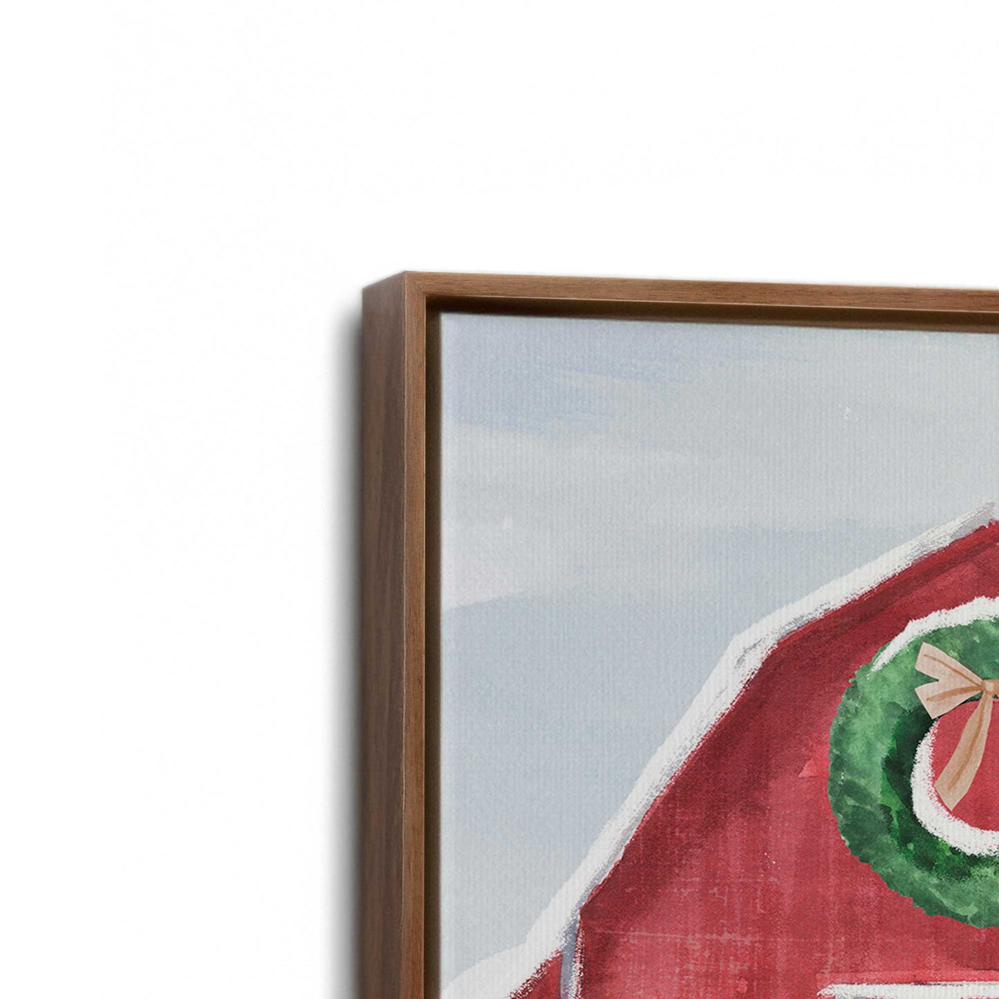 [Color:Walnut], Picture of art in a Walnut frame at an angle