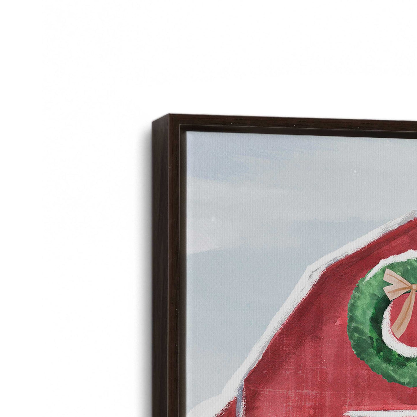 [Color:Espresso], Picture of art in a Espresso frame at an angle