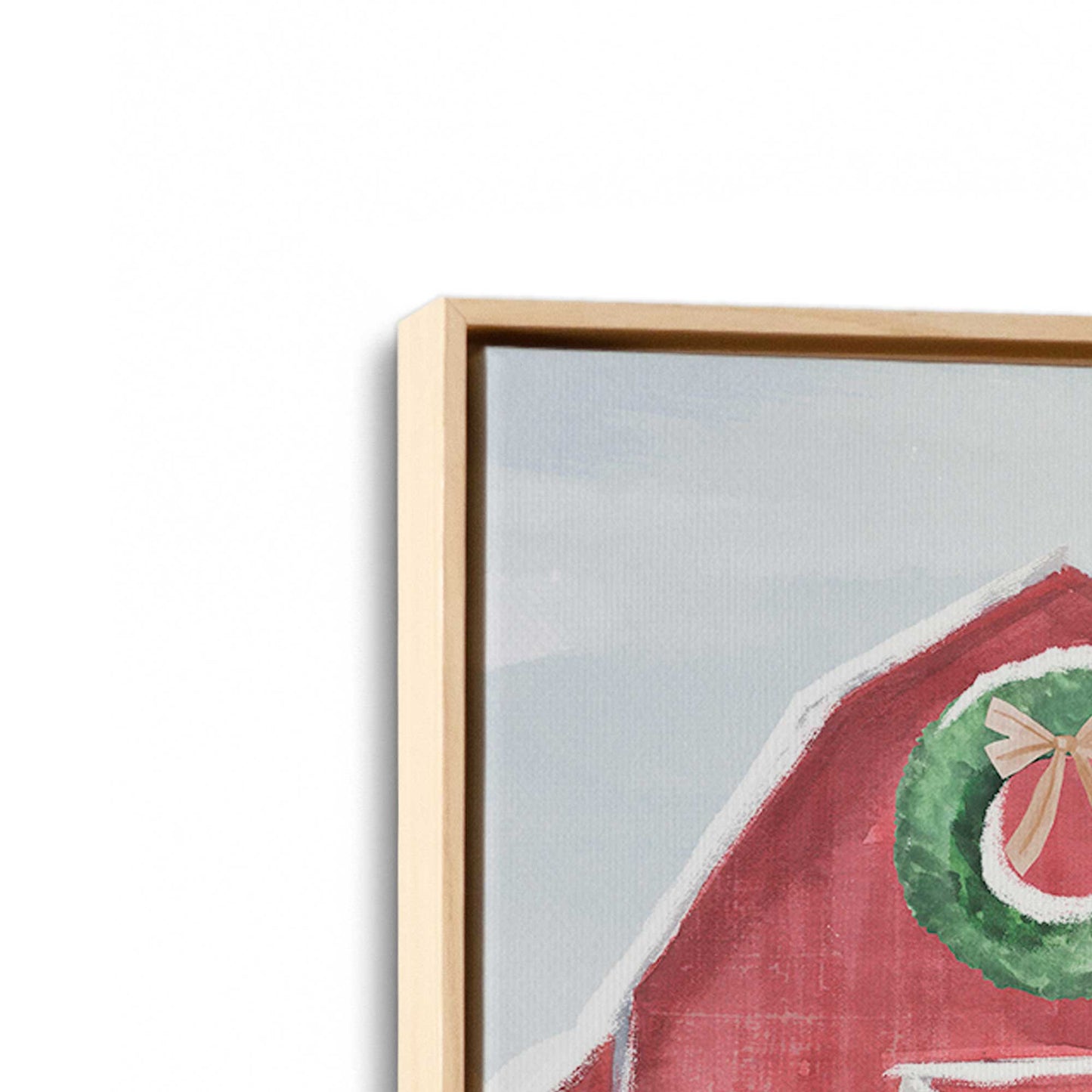 [Color:American Maple], Picture of art in a American Maple frame at an angle