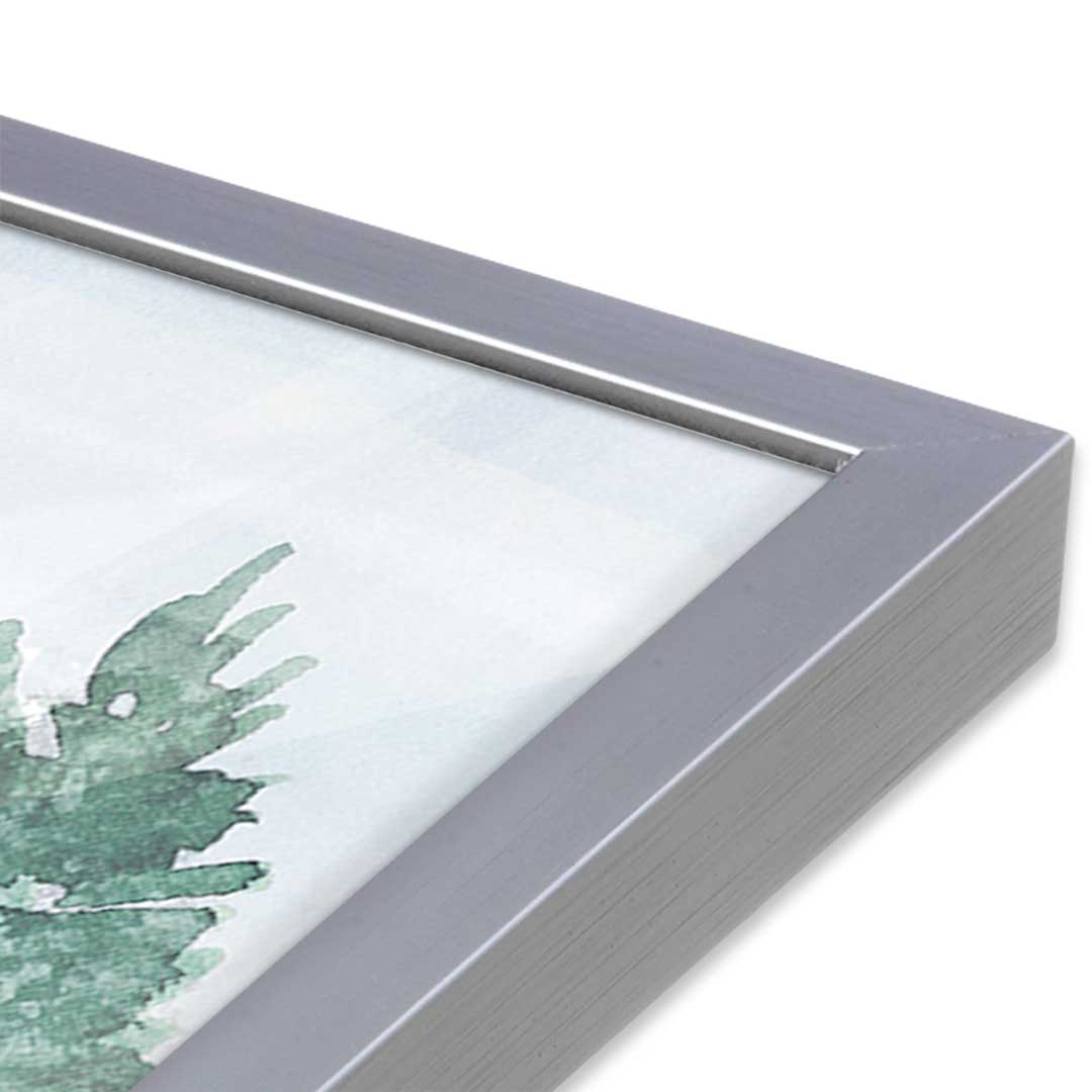 [Color:Polished Chrome], Picture of art in a Polished Chrome frame at an angle