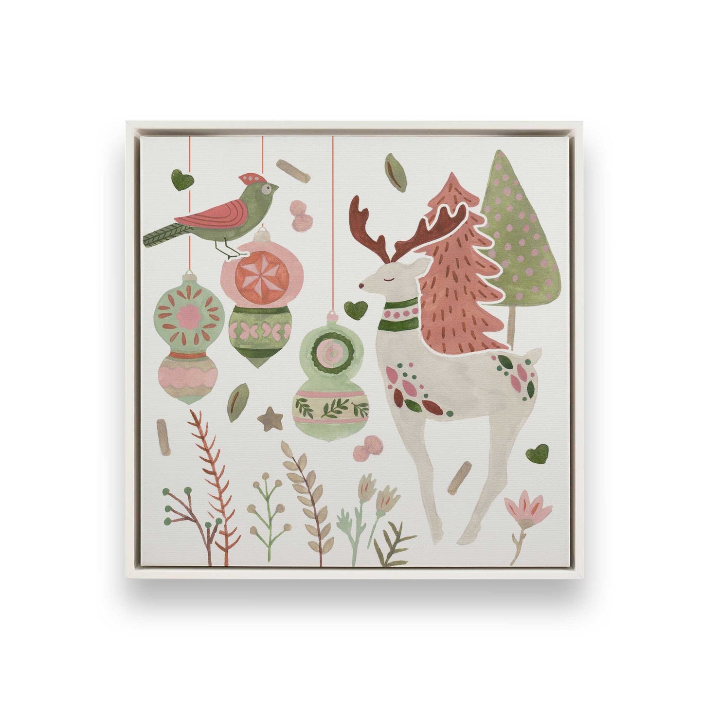 [Color:Opaque White], Picture of art in a White frame