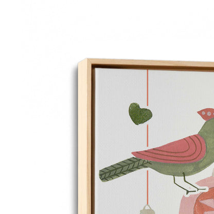 [Color:American Maple], Picture of art in a American Maple frame at an angle