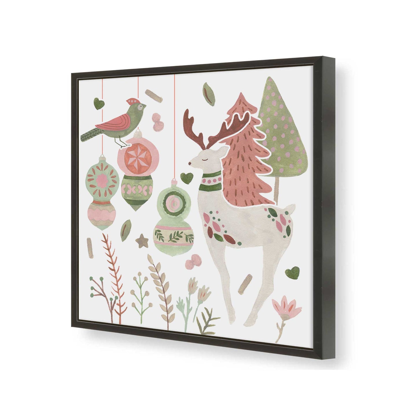 [Color:Satin Black], Picture of art in a Satin Black frame of the corner