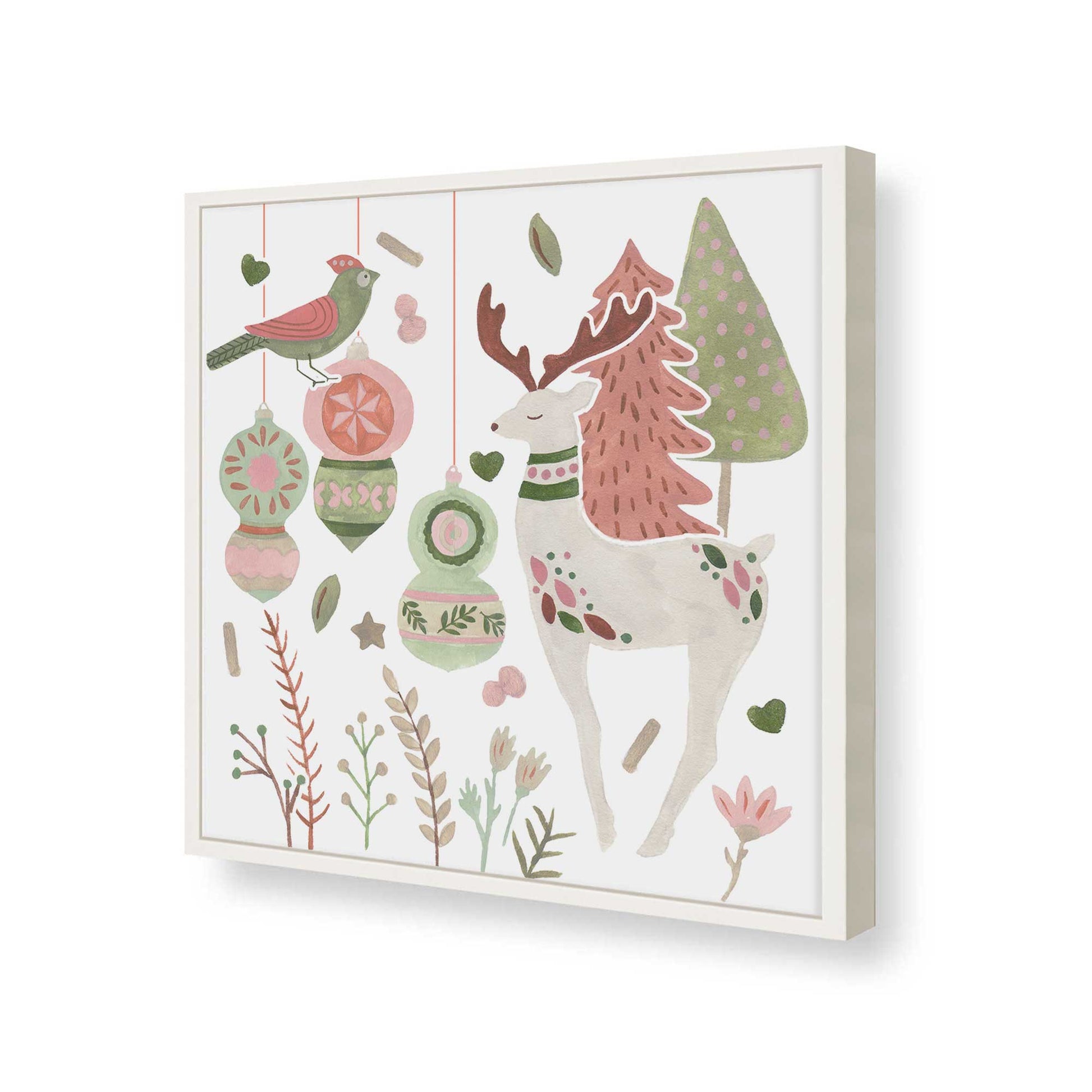 [Color:Opaque White], Picture of art in a Opaque White frame of the corner