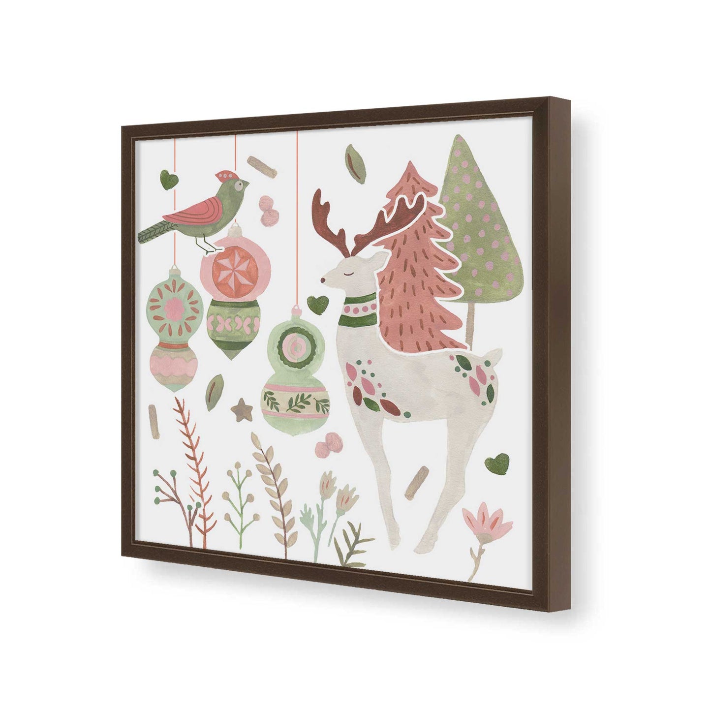 [Color:Espresso], Picture of art in a Espresso frame of the corner