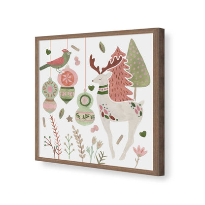 [Color:Walnut], Picture of art in a Walnut frame of the corner